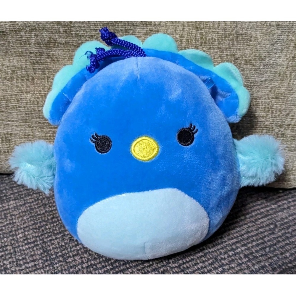 Squishmallows 5" Priscilla the Blue‎ Peacock Plush Kellytoy Soft